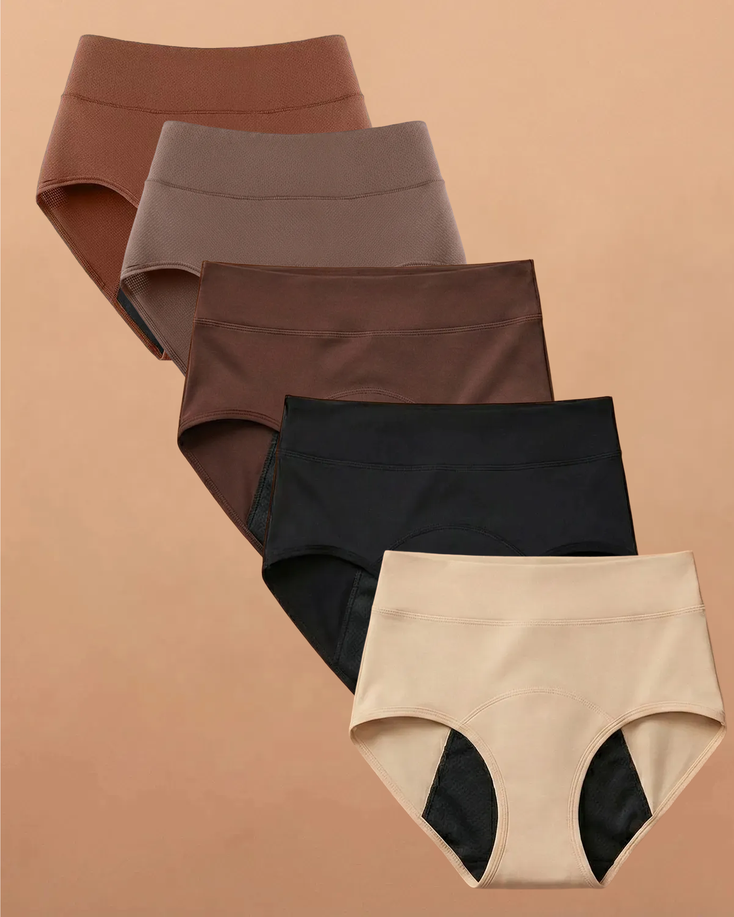 Still Her Motion™ ActiveFlex Performance Leakproof Underwear (5-pack)